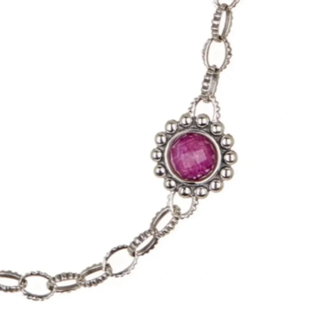 LAGOS 🎉HP🎉 Sterling Silver Maya Charoite Station Necklace